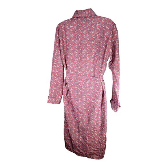 John Randall London Robe Belted Long Sleeve Paisley Men's Large - Picture 2 of 5